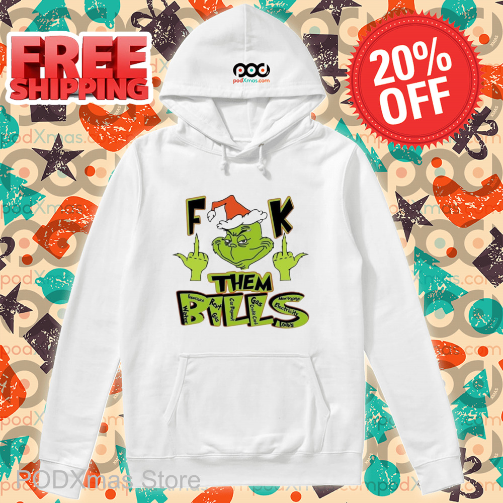 Grinch Middle Finger Fuck Them Bills 2024 Shirt