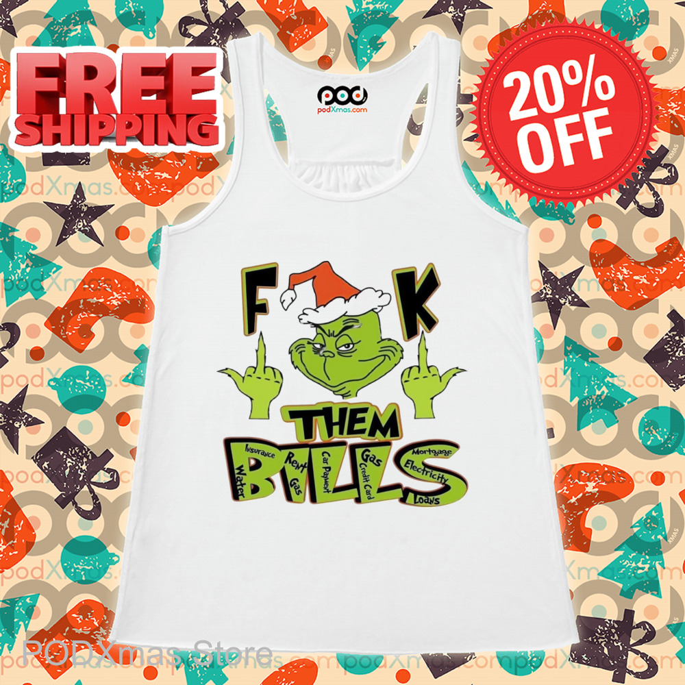Grinch Middle Finger Fuck Them Bills 2024 Shirt