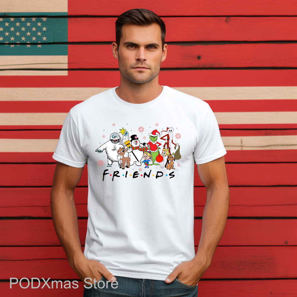 Grinch Snowman Friends Christmas 2024 Shirt