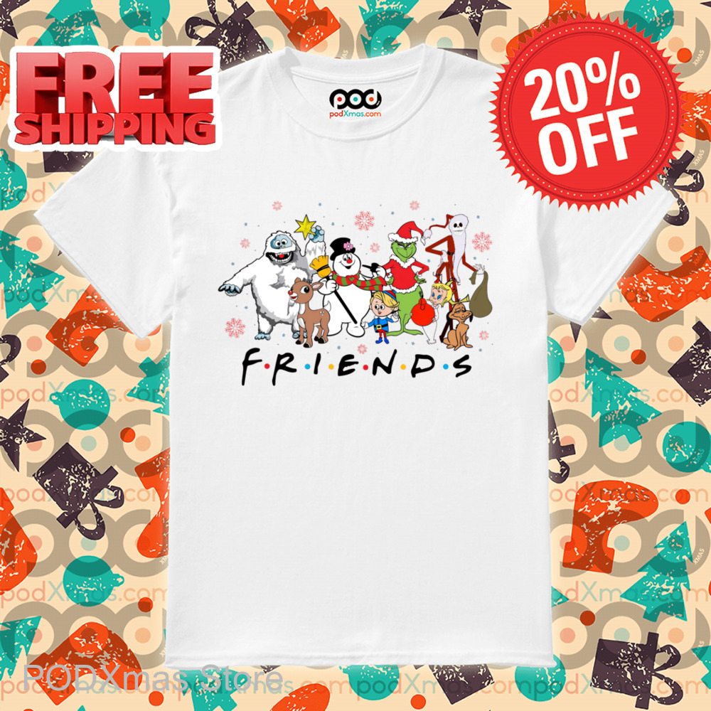 Grinch Snowman Friends Christmas 2024 Shirt