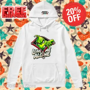 Grinch Zip Leave Me Alone Chistmas 2024 Shirt