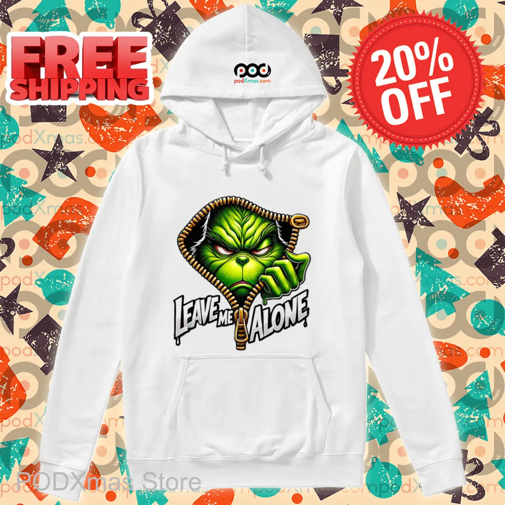 Grinch Zip Leave Me Alone Shirt