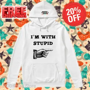 Hand Pointing Left I'm With Stupid Shirt