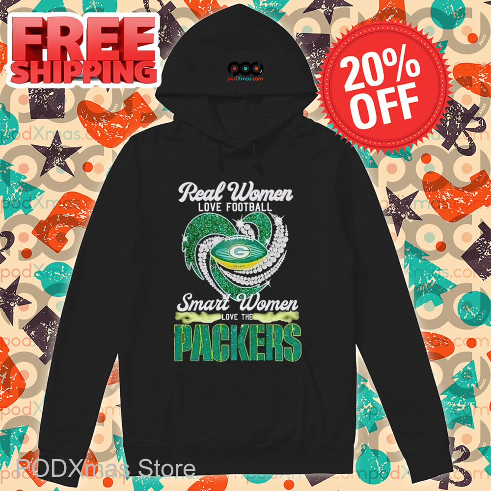 Heart Real Women Love Football Smart Women Love The Packers 2024 Shirt Heart Real Women Love Football Smart Women Love The Packers 2024 Shirt