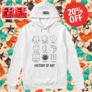 History of Art Da Vinci Rembrandt Monet Van Gogh Picasso Dali Rothko Pollock Wwarhol Shirt