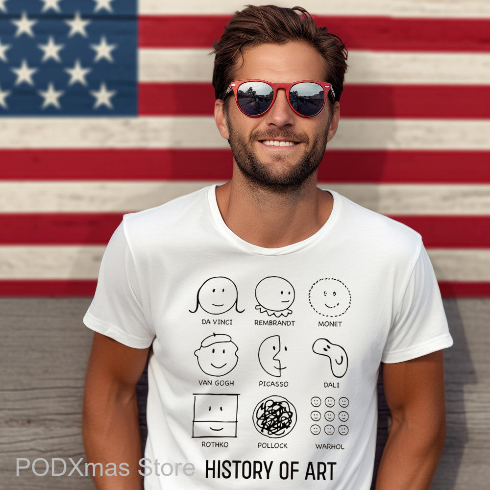 History of Art Da Vinci Rembrandt Monet Van Gogh Picasso Dali Rothko Pollock Wwarhol Shirt History of Art Da Vinci Rembrandt Monet Van Gogh Picasso Dali Rothko Pollock Wwarhol Shirt