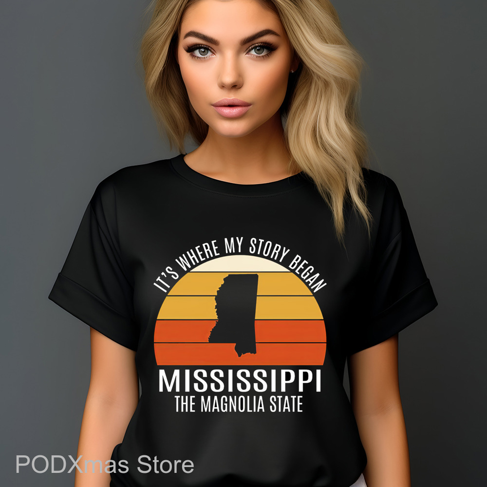 It's Where My Story Began Mississippi The Magnolia State Retro 2024 Shirt