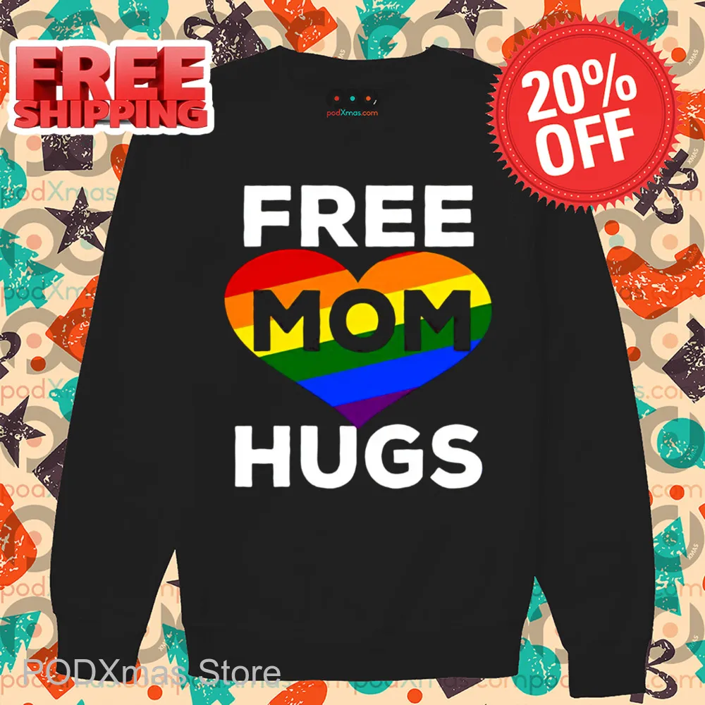 LGBTQ Heart Free Mom Hugs Shirt