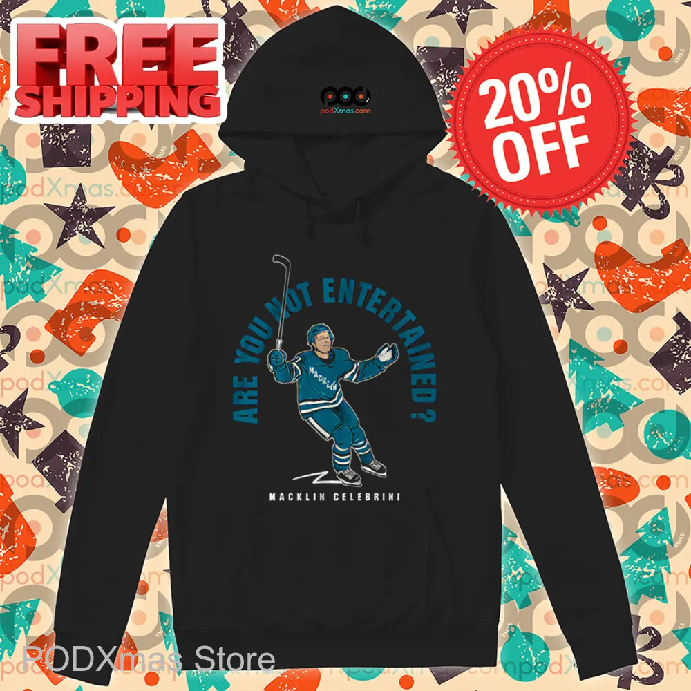 Macklin Celebrini Are You Not Entertained 2024 Shirt
