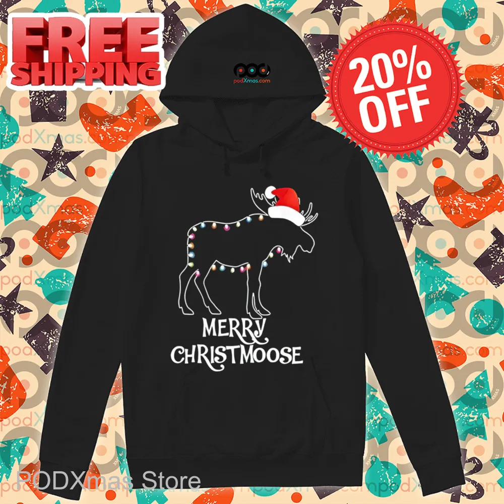 Moose Merry Christmoose Christmas Light 2024 Shirt