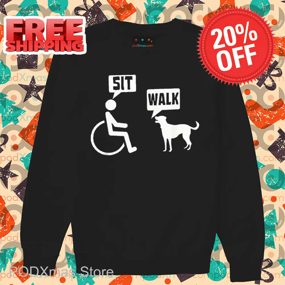 People Sit Dog Walk Shirt