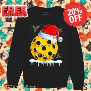 Pickleball Santa Hat Christmas 2024 Shirt