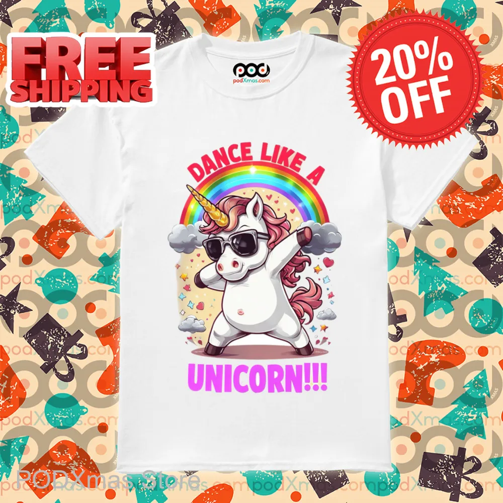 Rainbow Dance Like A Unicorn 2024 Shirt
