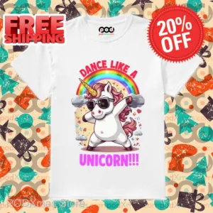 Rainbow Dance Like A Unicorn 2024 Shirt