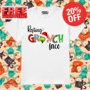 Resting Grinch Face Christmas 2024 Shirt