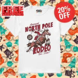Santa Annual North Pole Rodeo Christmas 2024 Shirt