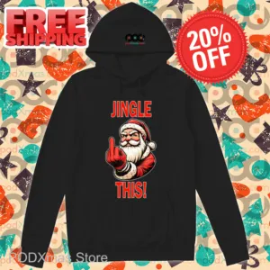 Santa Middle Finger Jingle This Christmas 2024 Shirt