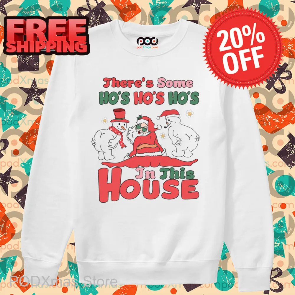 Santa Twerk There's Some Ho's Ho's Ho's In This House 2024 Shirt