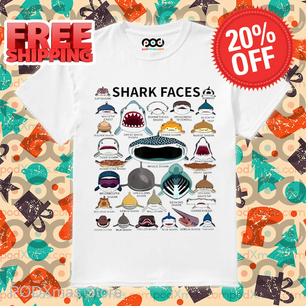 Shark Faces 2024 Shirt