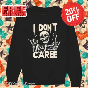 Skeleton I Don't Care Shirt