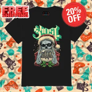 Skull Santa Claus Ghost Christmas 2024 Shirt