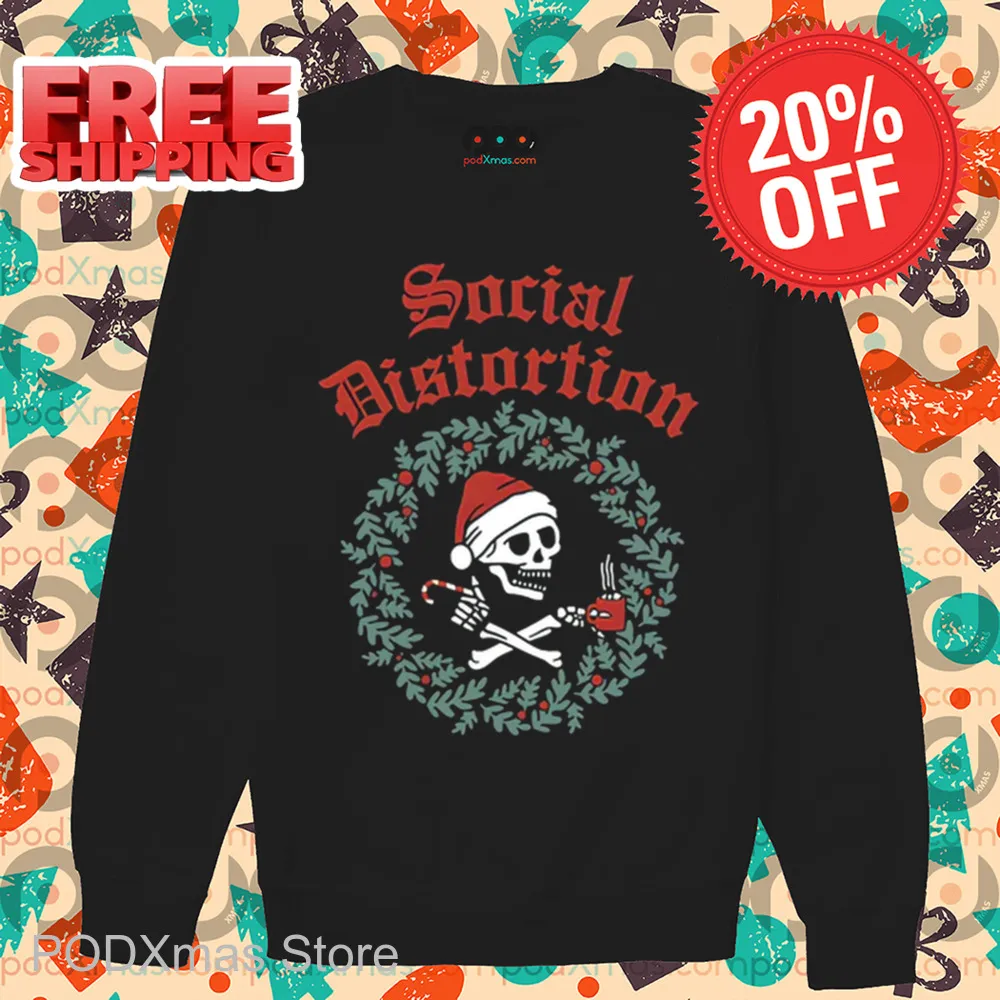 Skull Social Distortion Christmas 2024 Shirt