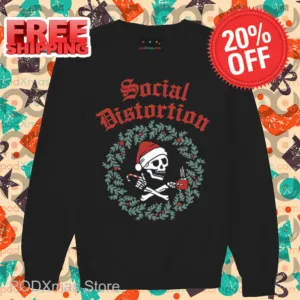 Skull Social Distortion Christmas 2024 Shirt