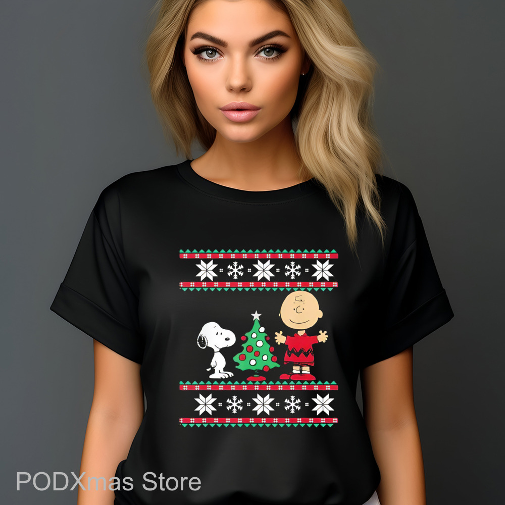 Snoopy And Charlie Brown Ugly Christmas 2024 Shirt