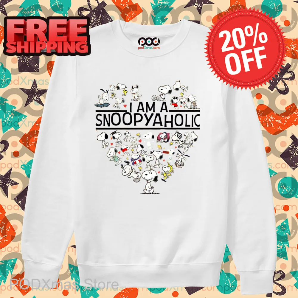 Snoopy Heart I Am A Snoopyaholic 2024 Shirt