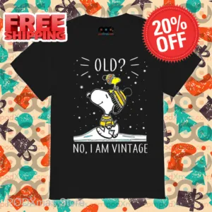 Snoopy Old No I Am Vintage Christmas 2024 Shirt