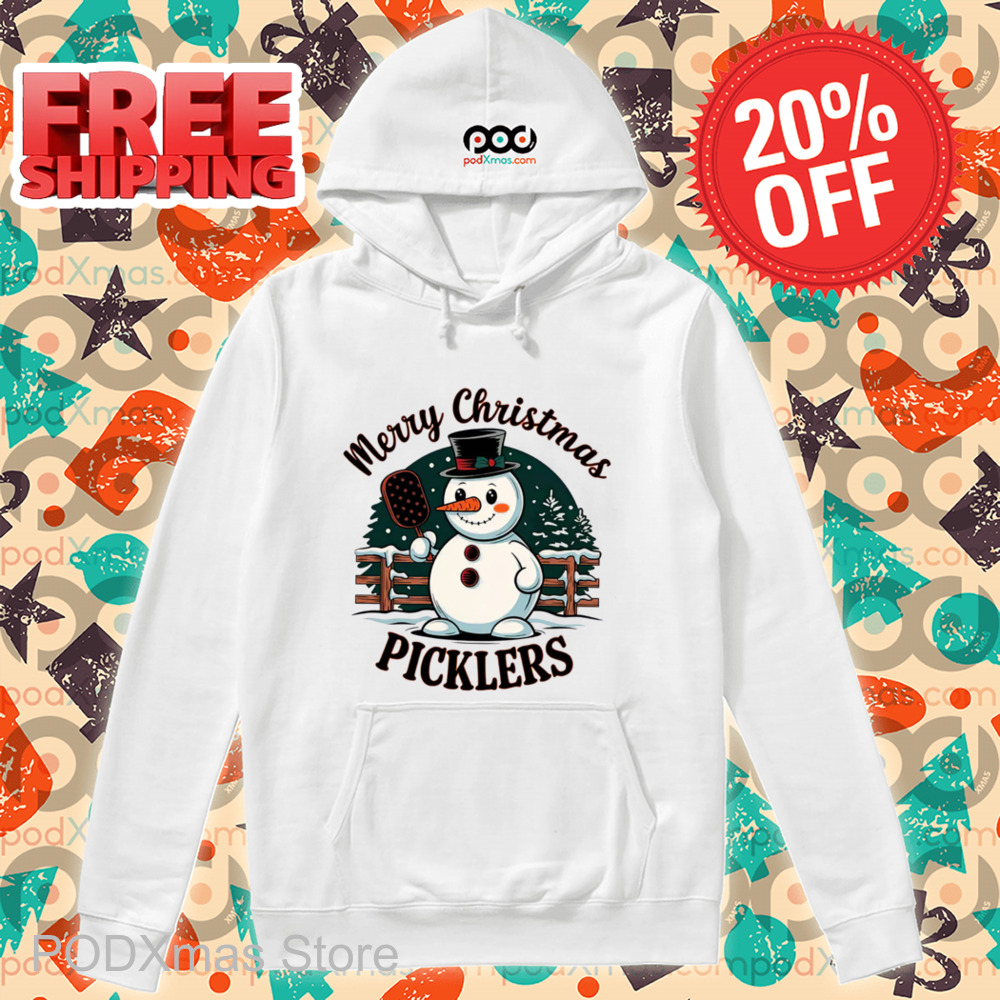Snowman Merry Christmas Pickleball 2024 Shirt