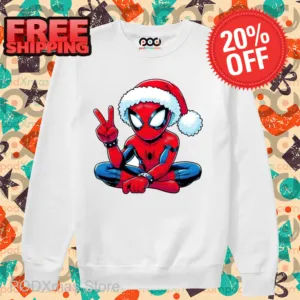 Spider Man Santa Hat Christmas 2024 Shirt