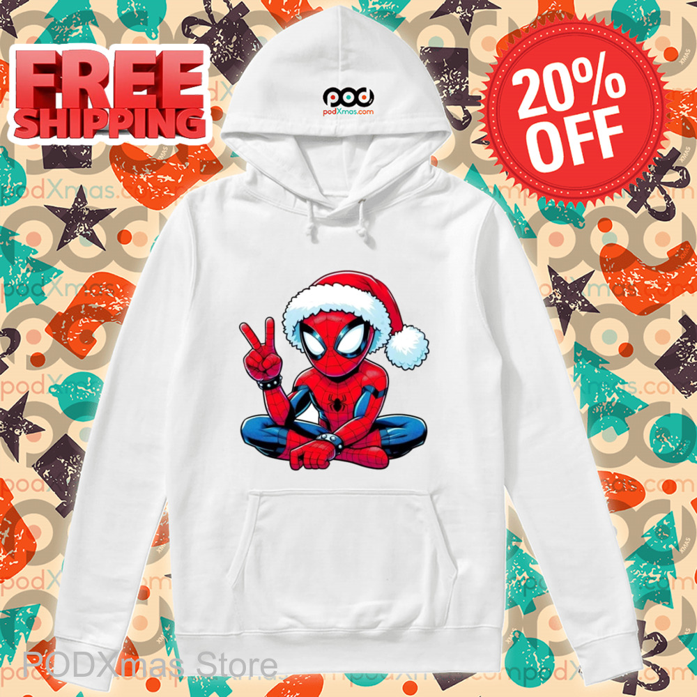 Spider Man Santa Hat Christmas 2024 Shirt