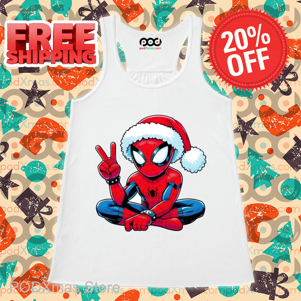 Spider Man Santa Hat Christmas 2024 Shirt