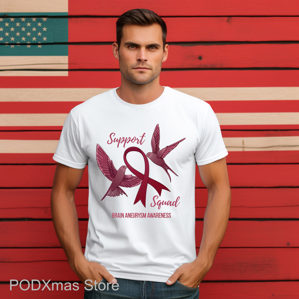 Support Squad Brain Aneurysm Awareness 2024 Shirt