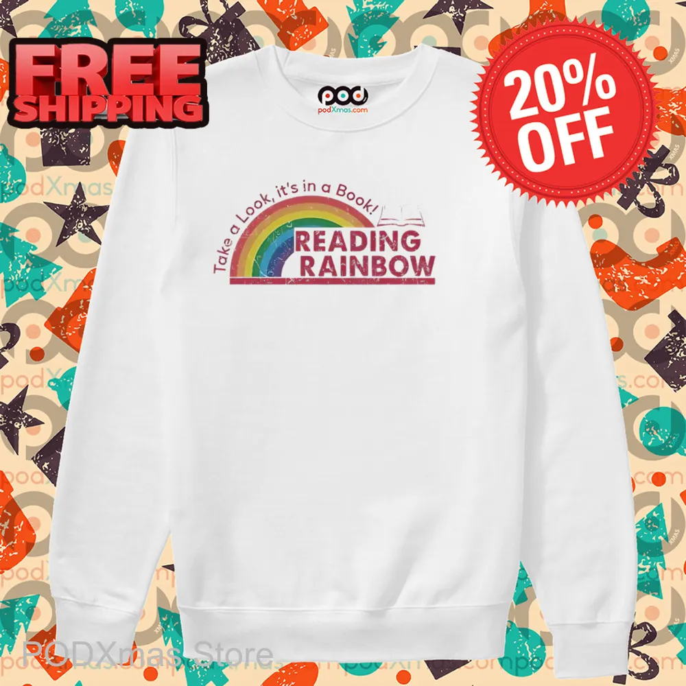 Take A Look It's In A Book Reading Rainbow Vintage 2024 Shirt