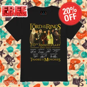 The Lord Of The Rings 20th Anniversary Thanks For The Memories Signature 2024 Shirt