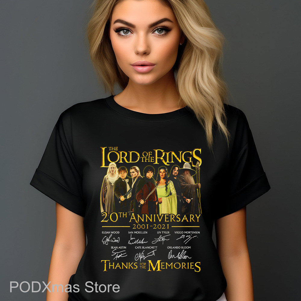 The Lord Of The Rings 20th Anniversary Thanks For The Memories Signature 2024 Shirt