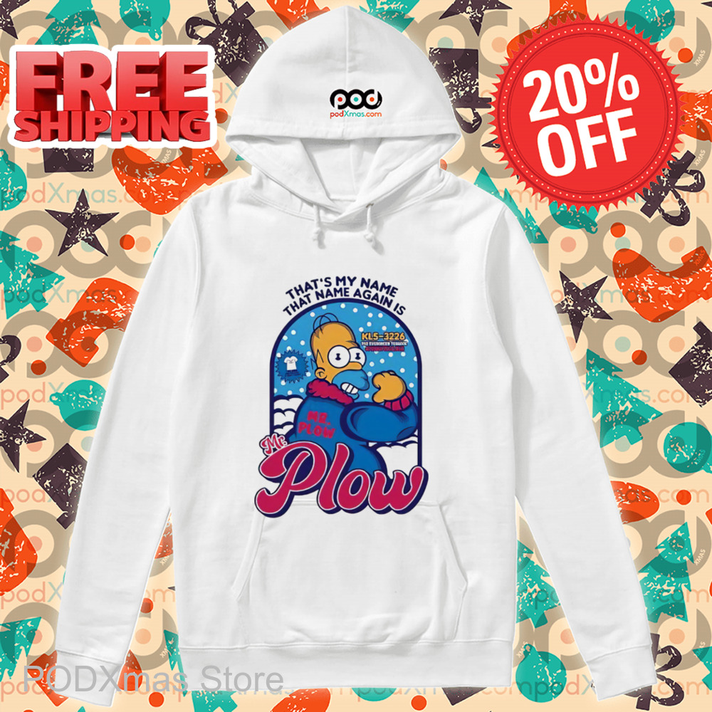 The Simpsons That's My Name That Name Again Is Mr Plow Shirt