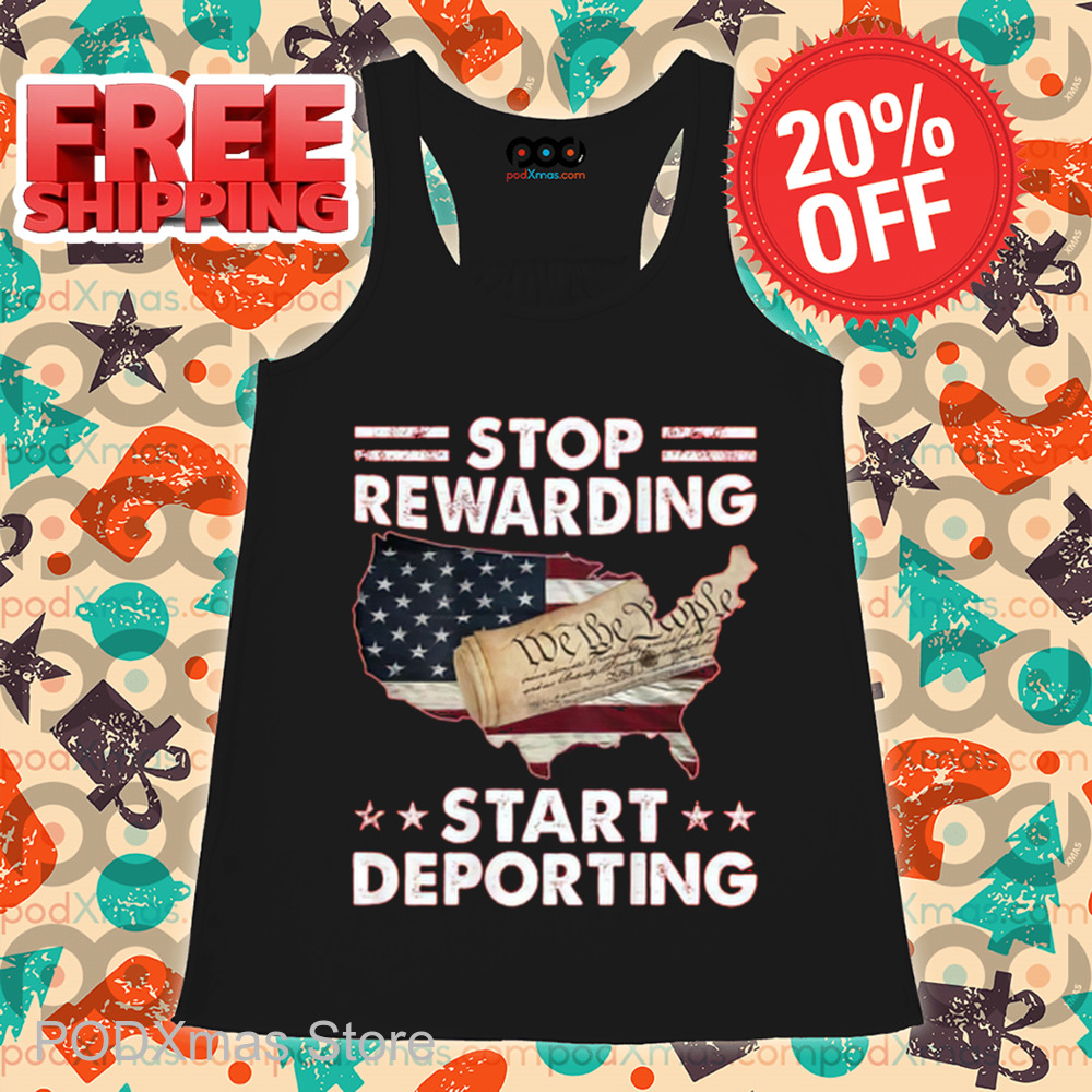USA Map Stop Rewarding Start Deporting Vintage Shirt