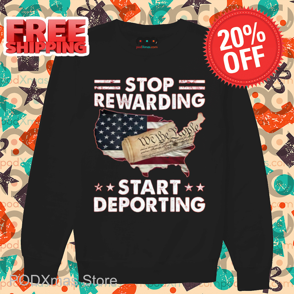 USA Map Stop Rewarding Start Deporting Vintage Shirt