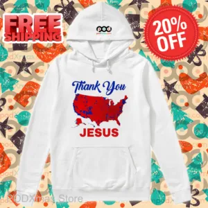 USA Map Thank You Jesus 2024 Shirt