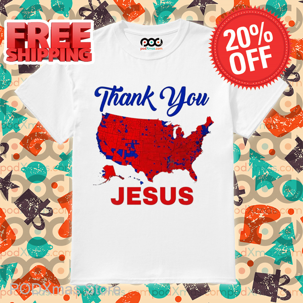 USA Map Thank You Jesus 2024 Shirt