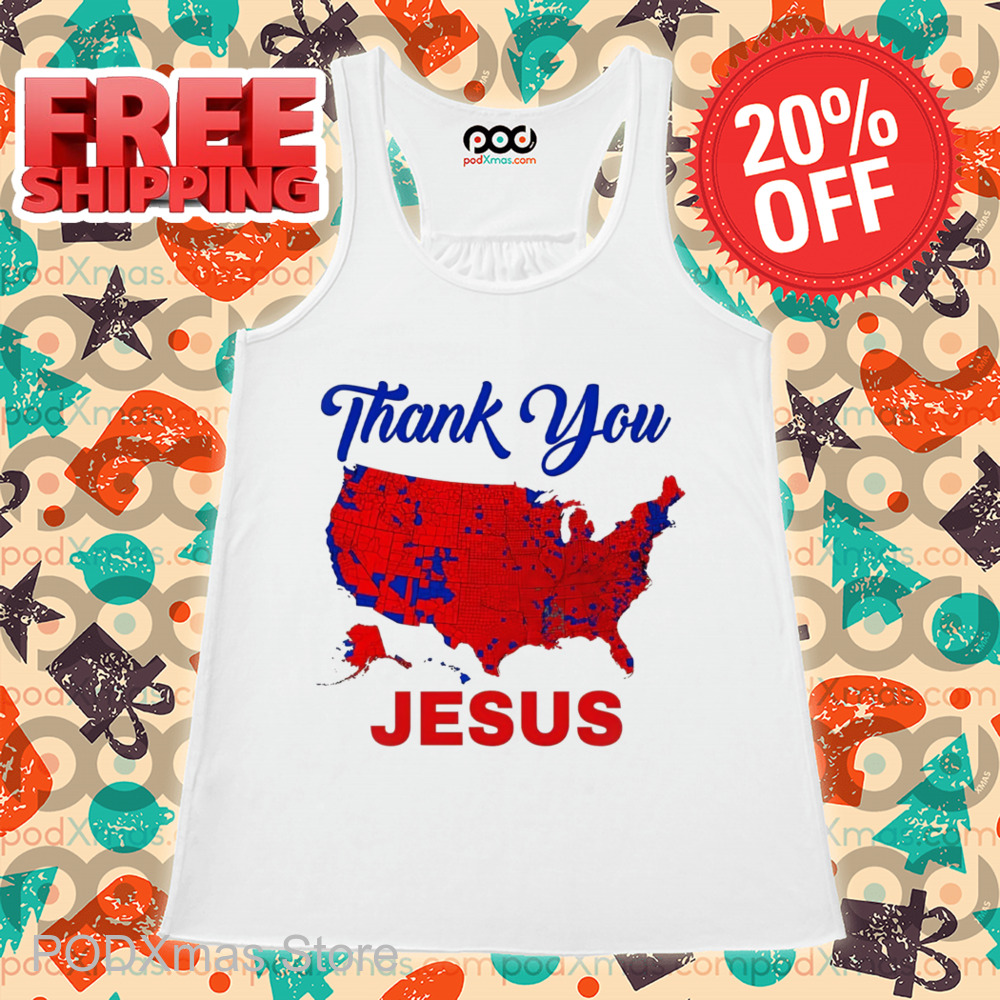 USA Map Thank You Jesus 2024 Shirt