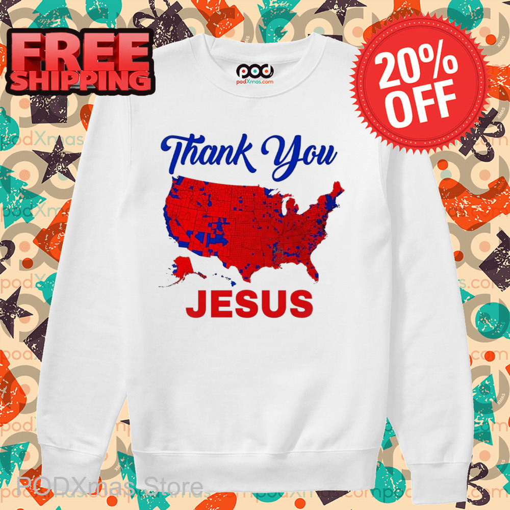 USA Map Thank You Jesus 2024 Shirt