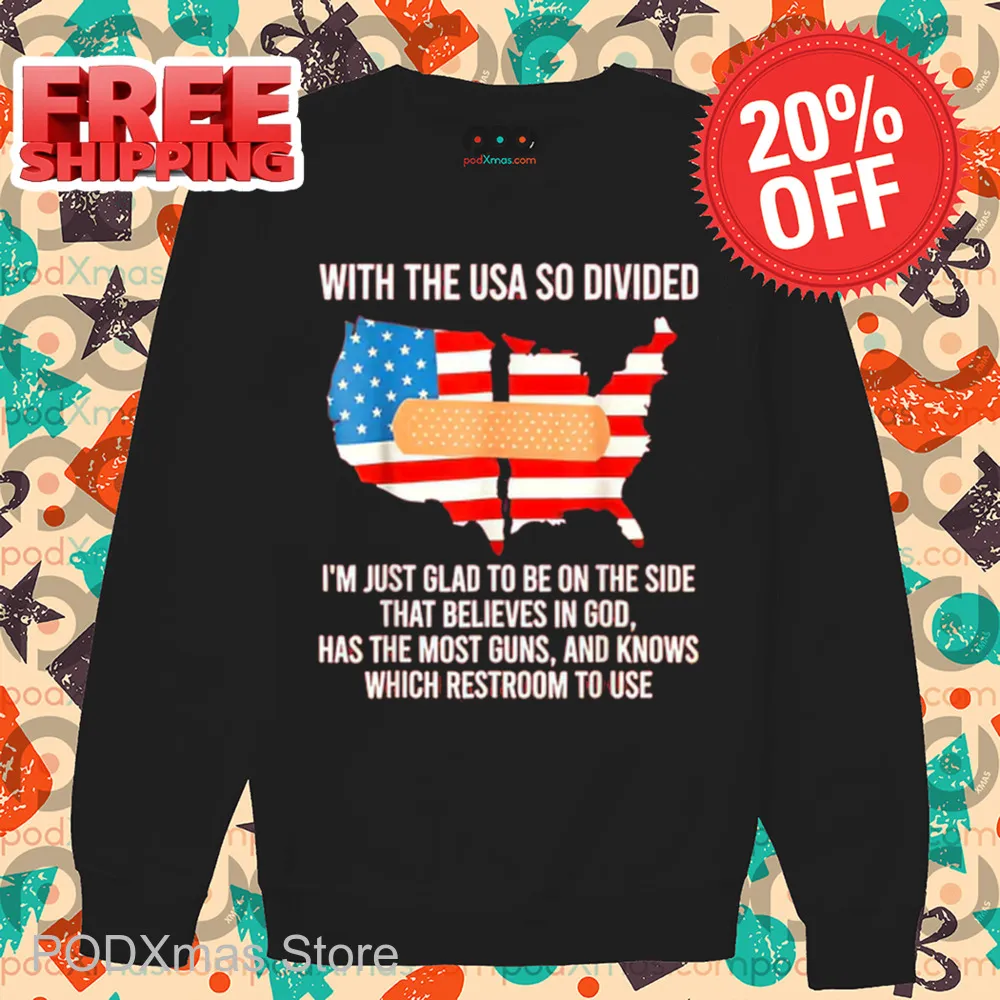 With The USA So Divided Band Aid USA Shirt