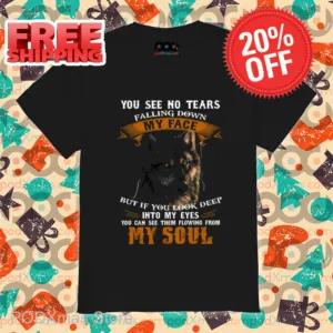 Wolf You See No Tears Falling Down My Face 2024 Shirt