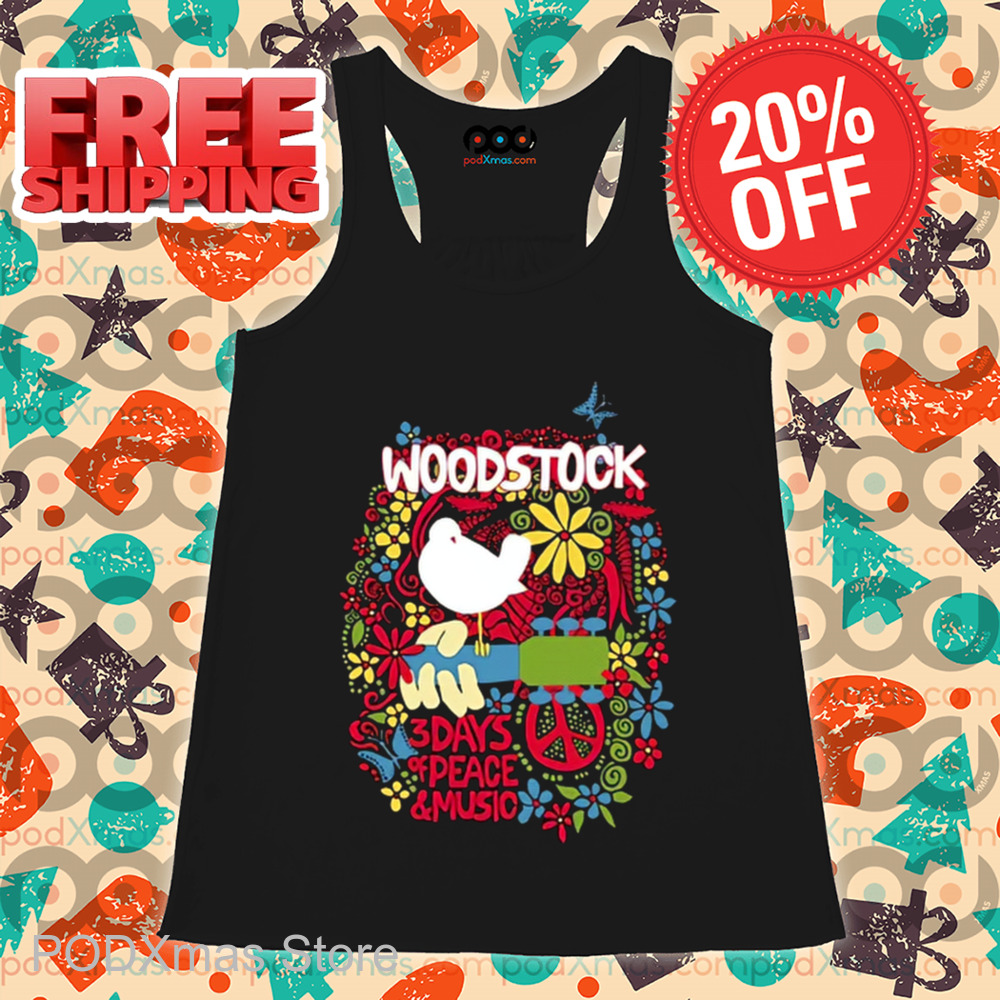 Woodstock 3 Days Of Peace And Music Hippie Retro Shirt