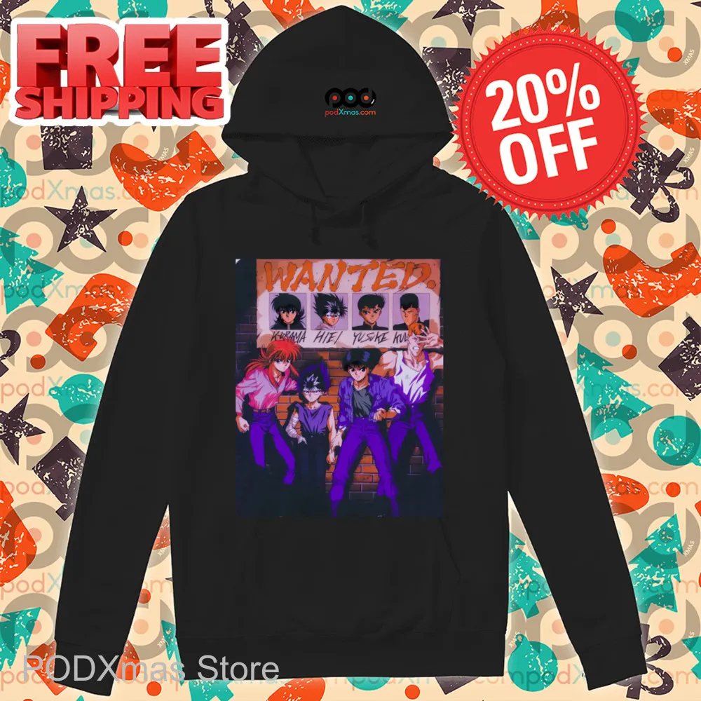Yu Yu Hakusho Wanted Kurama Hiei Yusuke Shirt