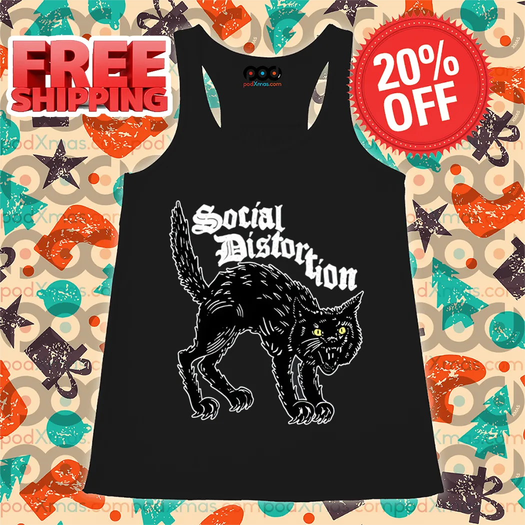 Black Cat Social Distortion Shirt